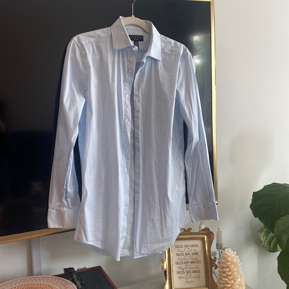 Alfani Slim Fit Dress Shirt, Size Small (14-14.5) (32-33)